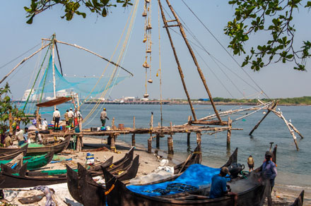Chinesisches Fischernetz Kochi - Tauchgang 4